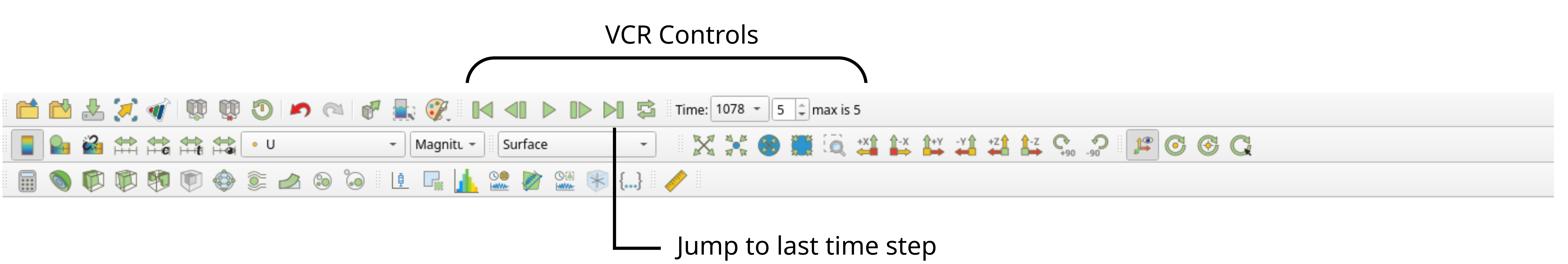 Diffuser paraview vcr controls