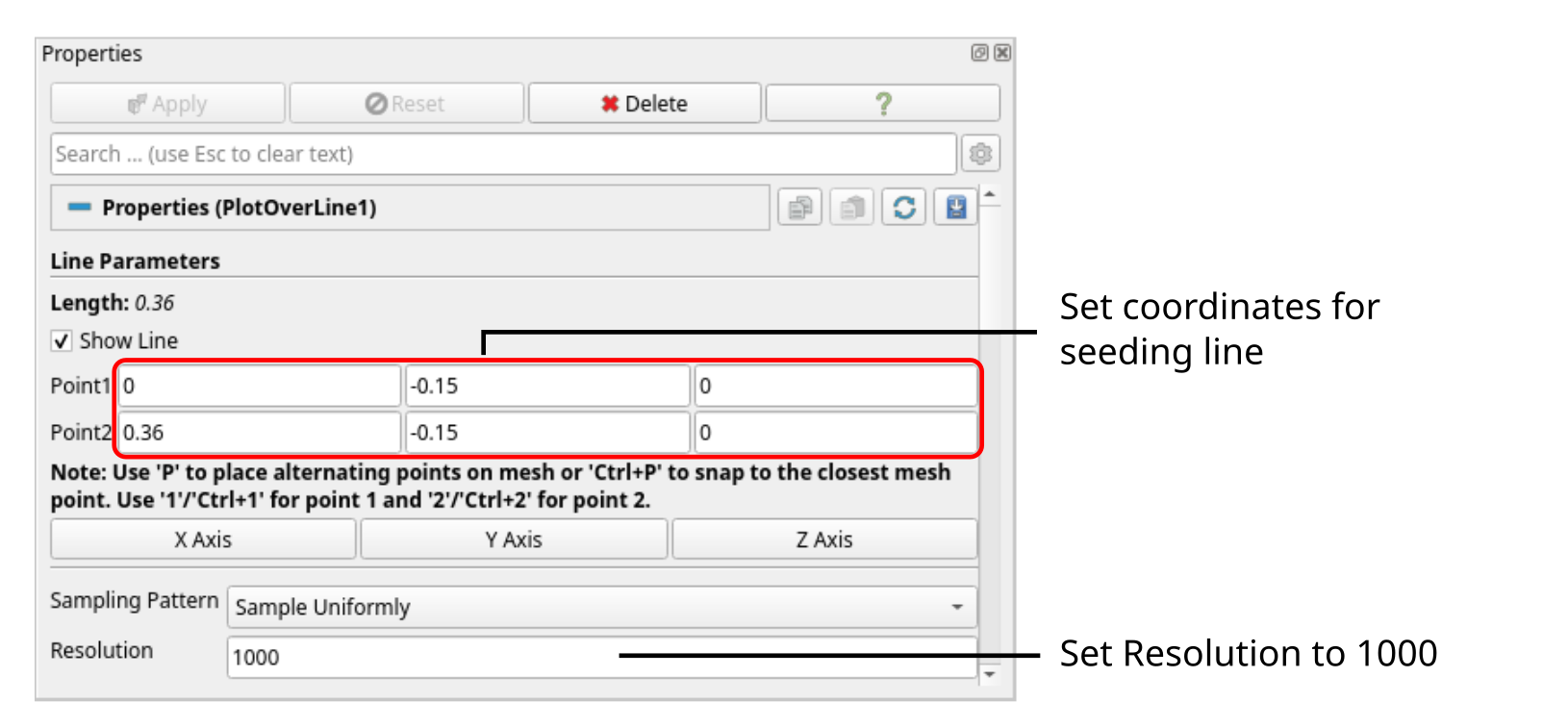 Exhaust gas recirculation system paraview plot over line menu